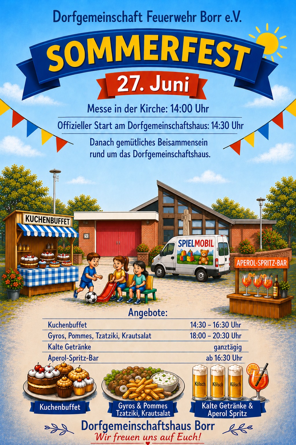 Einladung Sommerfest 2026 Unsere schön gestaltete Einladung zum Sommerfest